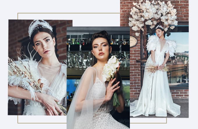The Wedding TR ilk sayı kapak çekiminden editoryal kolaj